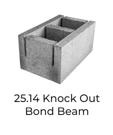 Bowers 2514 Knockout Bond Beam
