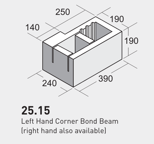 Firth 2515 Corner Bond Beam