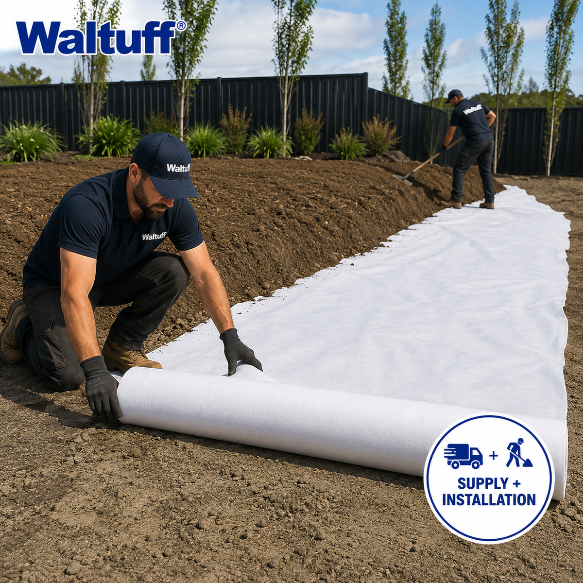 Waltuff - Geotextile Fabric 2m x 100m (200m2) - 250GSM