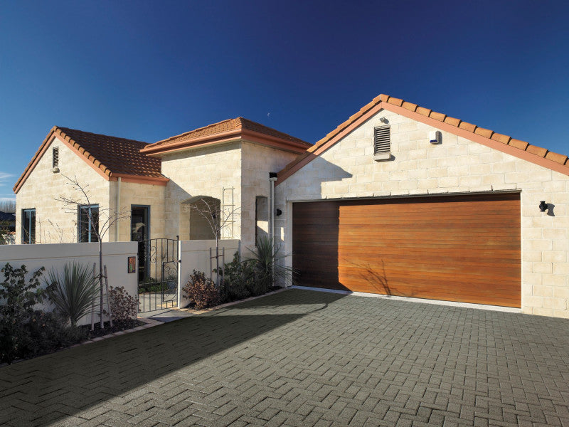 Citi Landscape Supplies - Firth Porous 200x100x80mm concrete permeable paver- Volcanic Ash/ Blacksand colour, Henderson, Auckland