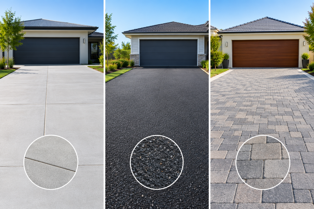 Concrete, Asphalt or Pavers