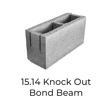 Concrete Block Bond Beam SPLIT FACED BOND BEAM OPEN & SOLID 12