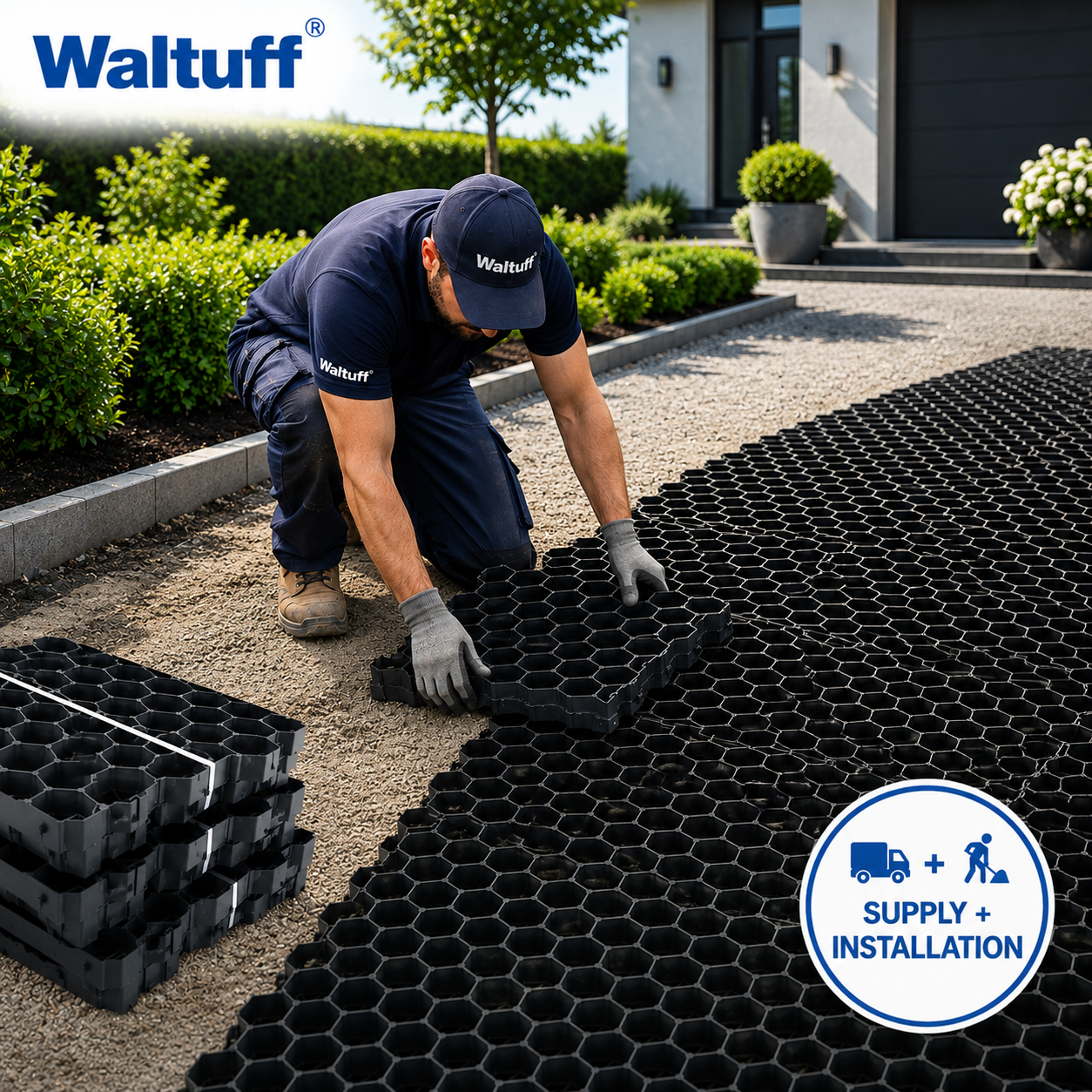 Waltuff - Permeable Panel 500mm x 500mm x 50mm