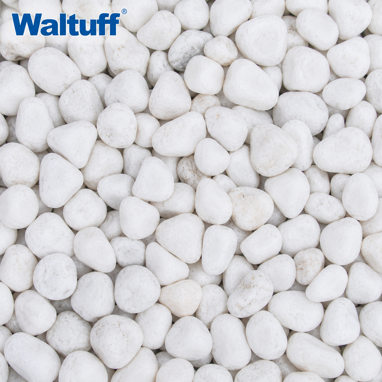 Waltuff - White Pebbles 20kg Bag