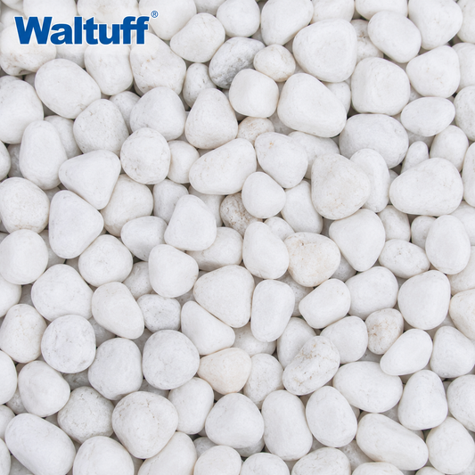 Waltuff - White Pebbles 20kg Bag