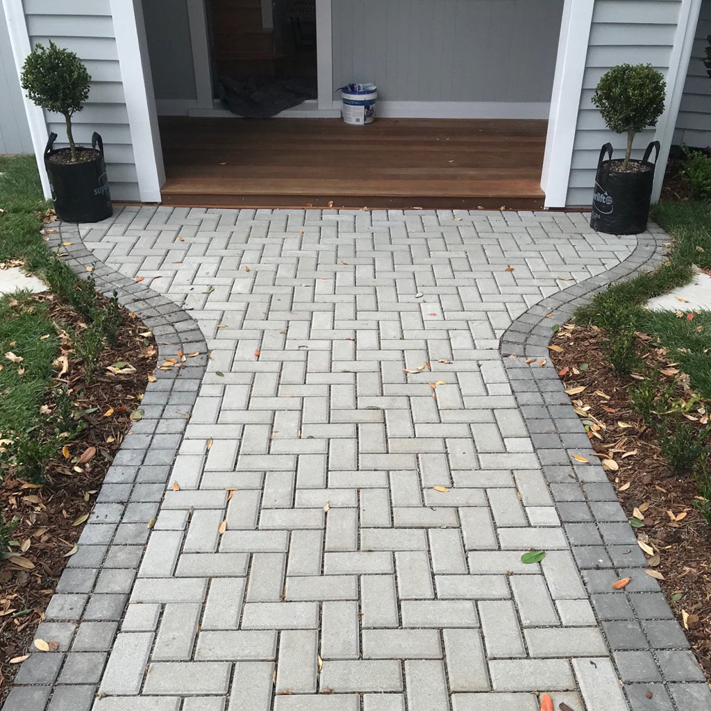 Landscape supplies -Bowers Aqualok concrete permeable paver, Henderson, Auckland- Citi Landscape Supplies
